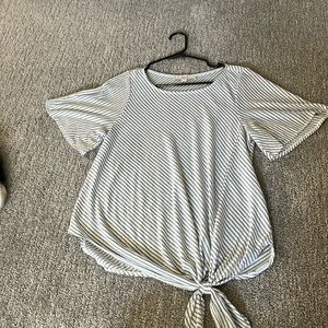 LOFT tie t-shirt, XS